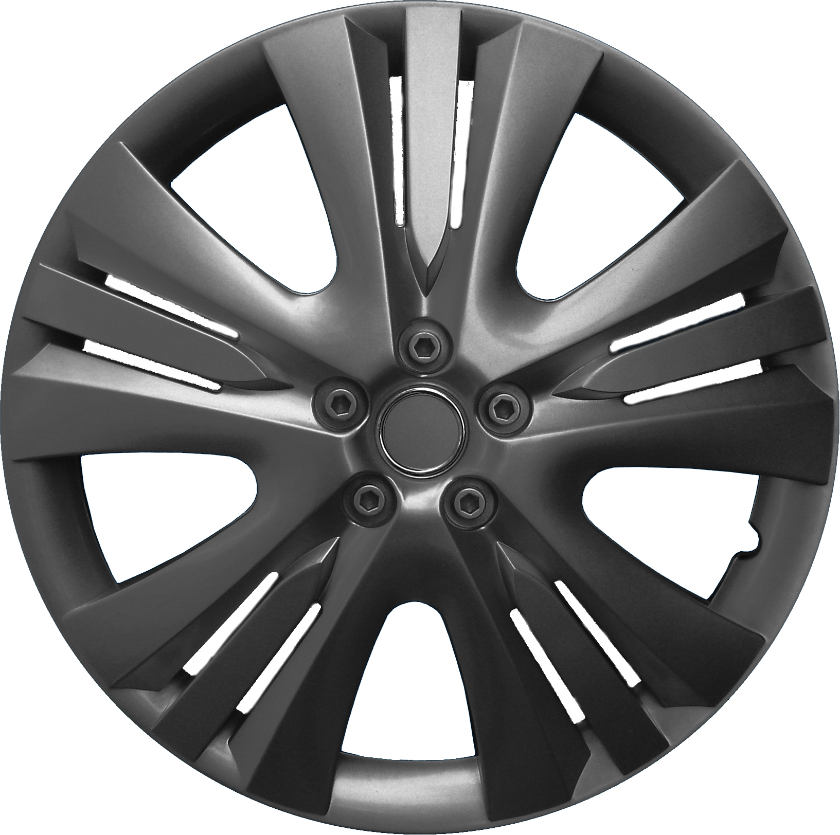 CM DESIGN 4 x 15 Zoll Enzo Grafit Auto-Radkappen Radzierblenden
