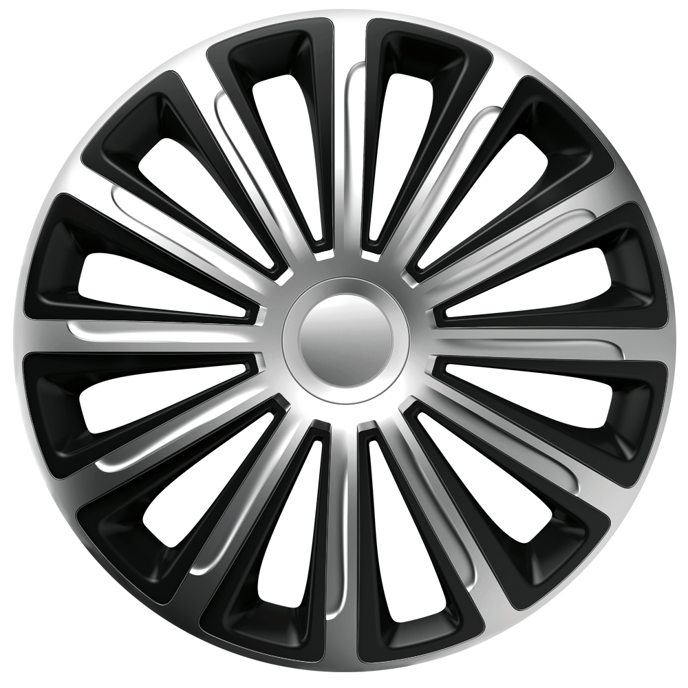 Radkappen Trend DC silber schwarz 15 Zoll Auto Radkappen