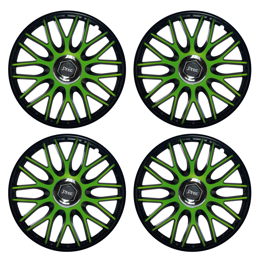 4x Radkappen 16 Zoll „Orden Black“ – Schwarze Radzierblenden, Tuning-Style, Einfache Montage