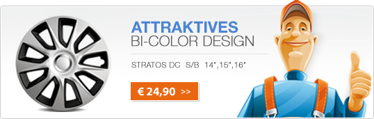 Attratives Bi-Color Design - Stratos silber/schwarz - Banner