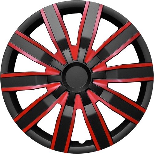 Bild von Radzierblenden Volare Duo Rot/Schwarz