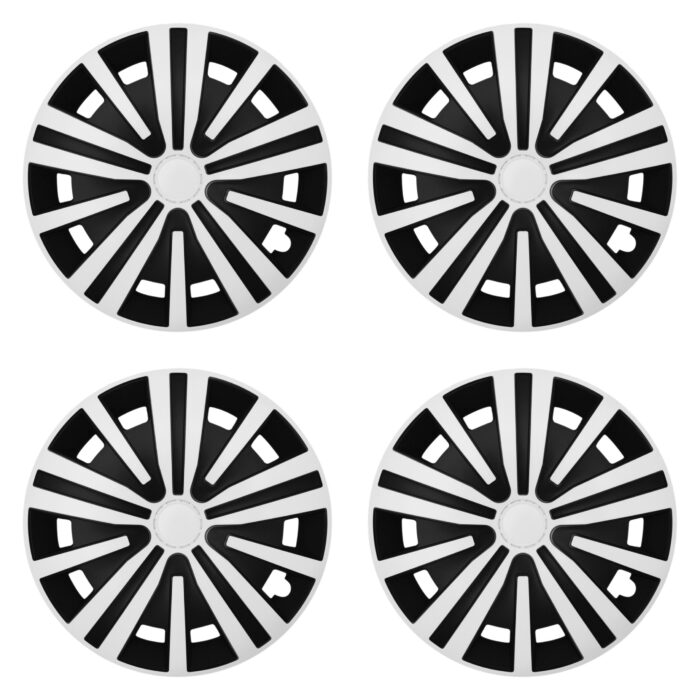 Radkappen Spinel white black weiß schwarz 15 Zoll – Bild 2
