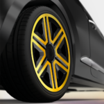 Radkappen Action gold schwarz Radzierblenden