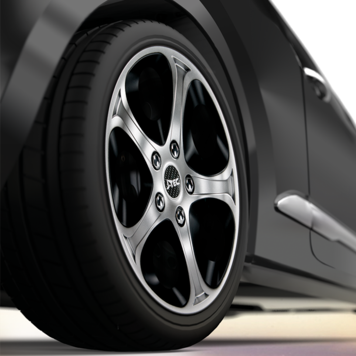 Auto - RADKAPPEN – ENFINITY GTS – Schwarz/Silber