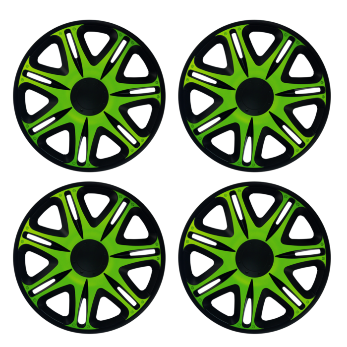 RADKAPPEN - NASCAR GRÜN/SCHWARZ