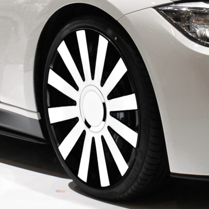 Auto - RADKAPPEN - ONYX WHITE BLACK - Weiß/Schwarz