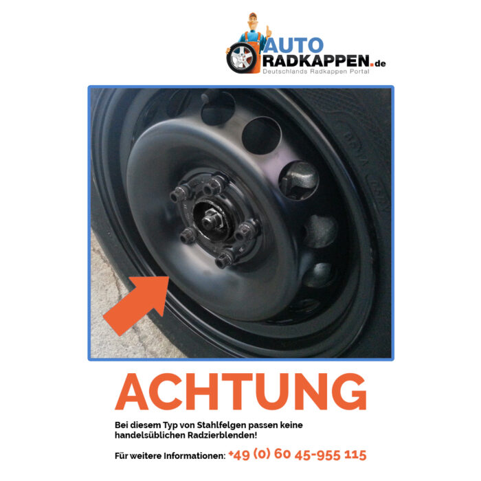 Auto-Radkappen - Achtung - Radkappe passt nicht