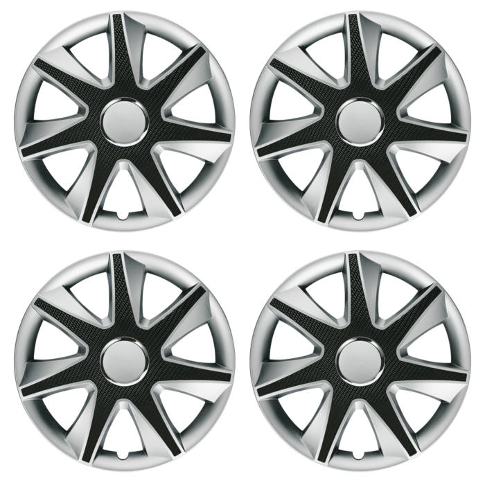 RADKAPPEN - RUN CARBON BRIGHT - Silber Schwarz